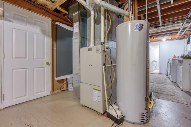 1516 Mitscher Ave, Eau Claire, WI 54701 - utility room with water heater and independent washer and dryer