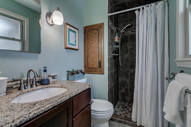 1801 N Mc Intosh Dr, Appleton, WI 54914 - bathroom with vanity and tiled shower
