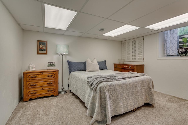 1801 N Mc Intosh Dr, Appleton, WI 54914 - carpeted bedroom featuring a paneled ceiling