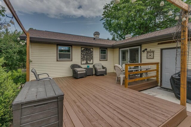 1801 N Mc Intosh Dr, Appleton, WI 54914 - view of wooden terrace