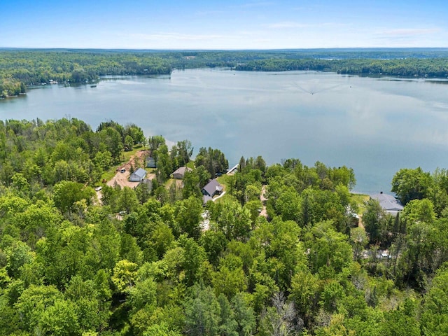 9071 Doemel Ln, Pickerel, WI 54465 - drone / aerial view of a nearby body of water and a forest