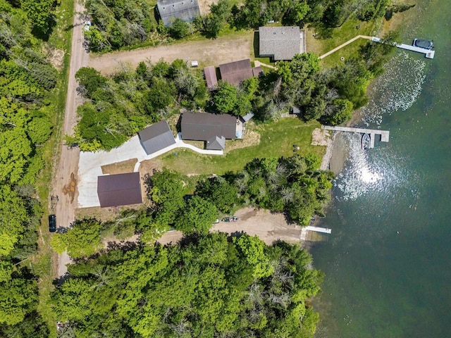 9071 Doemel Ln, Pickerel, WI 54465 - aerial view of property's location with a nearby body of water