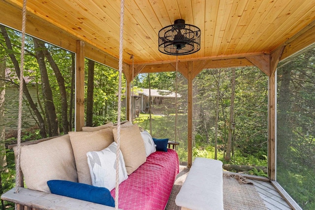 9071 Doemel Ln, Pickerel, WI 54465 - sunroom / solarium with an outdoor living space