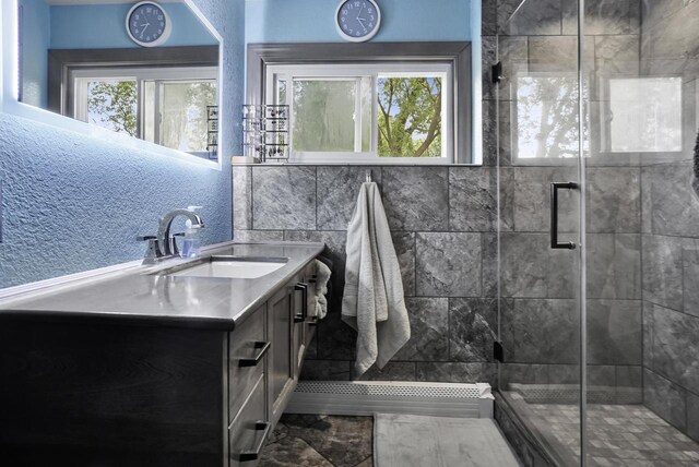 3933 Lovers Ln Unit 3935, 3937, 3939, 39, Slinger, WI 53086 - full bathroom with vanity and a shower stall