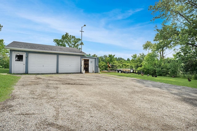 3933 Lovers Ln Unit 3935, 3937, 3939, 39, Slinger, WI 53086 - view of detached garage