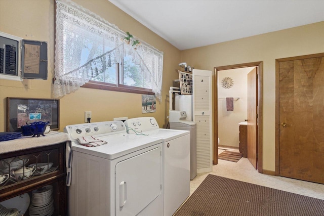 197 Juniper Ave, Brodhead, WI 53520 - laundry area featuring washer and clothes dryer