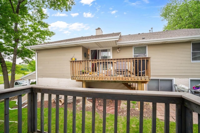 2560 Pebble Valley Rd, Waukesha, WI 53188 - view of wooden deck