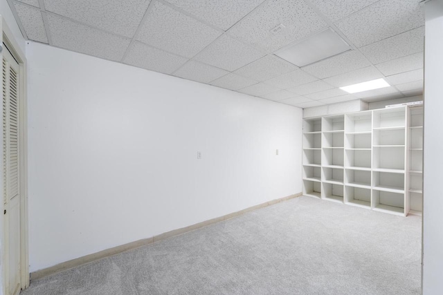 1705 Stark St, Wausau, WI 54403 - basement with a drop ceiling and carpet flooring