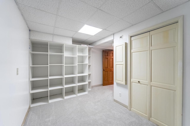 1705 Stark St, Wausau, WI 54403 - unfurnished bedroom with carpet flooring and a paneled ceiling