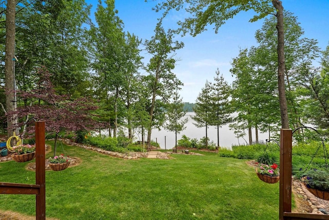 N5730 Parkway Rd, Pound, WI 54161 - view of green lawn with a mountain view