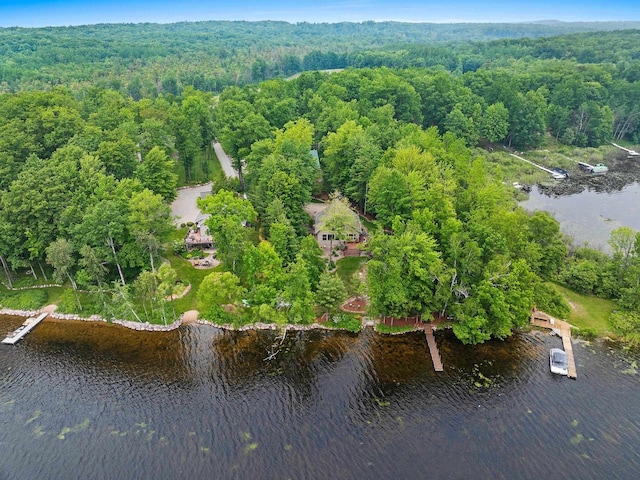 N5730 Parkway Rd, Pound, WI 54161 - aerial view of property and surrounding area with a nearby body of water