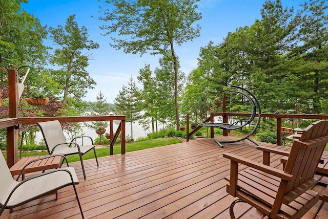 N5730 Parkway Rd, Pound, WI 54161 - view of wooden deck