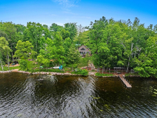 N5730 Parkway Rd, Pound, WI 54161 - water view with a forest