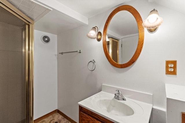 6738 W Monona Pl, West Allis, WI 53219 - bathroom with vanity and a shower