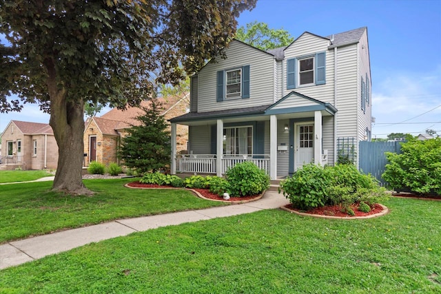 6738 W Monona Pl, West Allis, WI 53219 - traditional-style home featuring covered porch