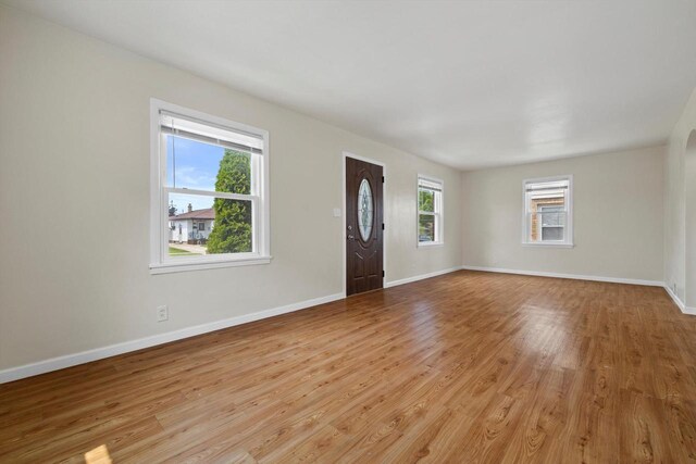 2225 Shoop St, Racine, WI 53404 - entrance foyer featuring light wood-style floors and baseboards