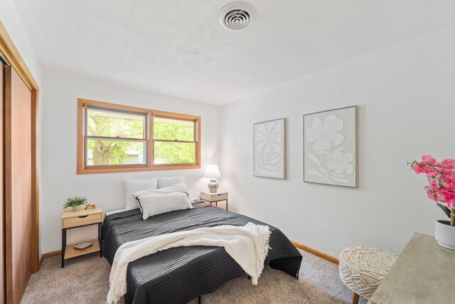 4326 Taylor Ave, Mount Pleasant, WI 53405 - bedroom with light carpet and a closet