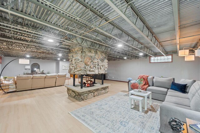 4326 Taylor Ave, Mount Pleasant, WI 53405 - living area featuring wood finished floors