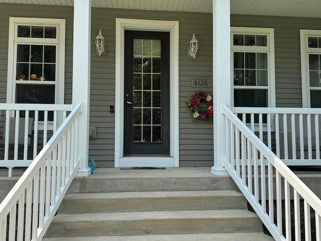 4126 Westerfield Ln, Madison, WI 53704 - entrance to property featuring covered porch