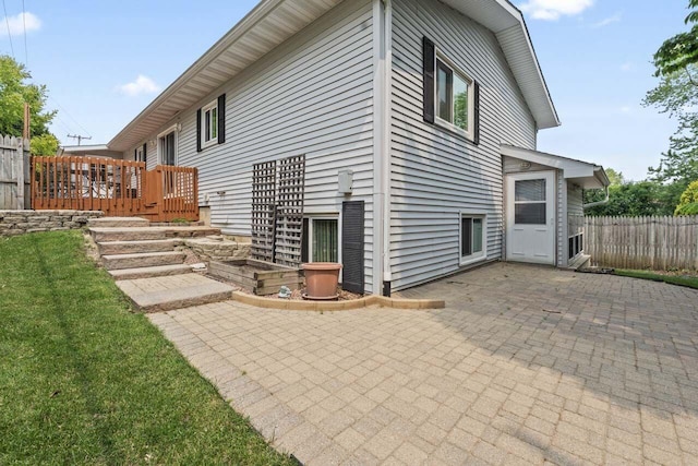 12129 221st Ave, Bristol, WI 53104 - back of house featuring a patio area