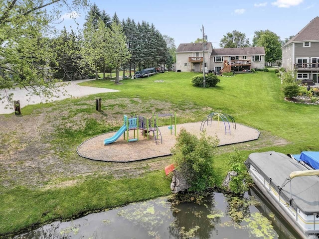 12129 221st Ave, Bristol, WI 53104 - community jungle gym featuring a yard