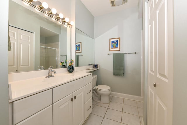 1515 N Van Buren St Unit 414, Milwaukee, WI 53202 - full bath featuring vanity, tile patterned flooring, and an enclosed shower
