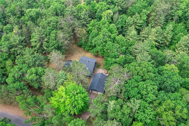 3709 Half Moon Cir, Danbury, WI 54830 - aerial view of property's location featuring a forest