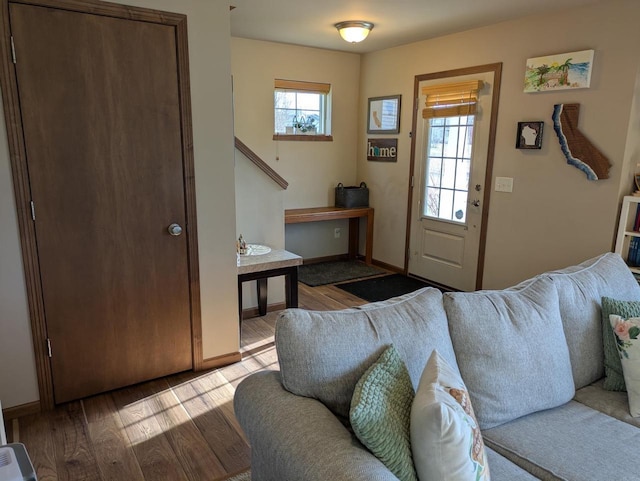 207 Sugar Maple Ln, Verona, WI 53593 - living room with wood finished floors and plenty of natural light