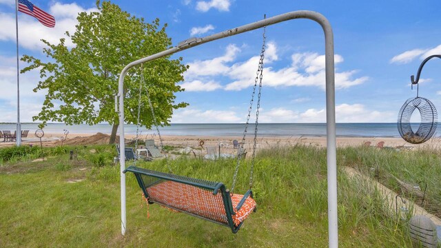 N133 Surfside Dr, Cedar Grove, WI 53013 - water view with nearby beach