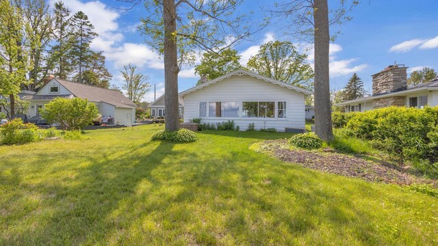 N133 Surfside Dr, Cedar Grove, WI 53013 - back of property with a yard
