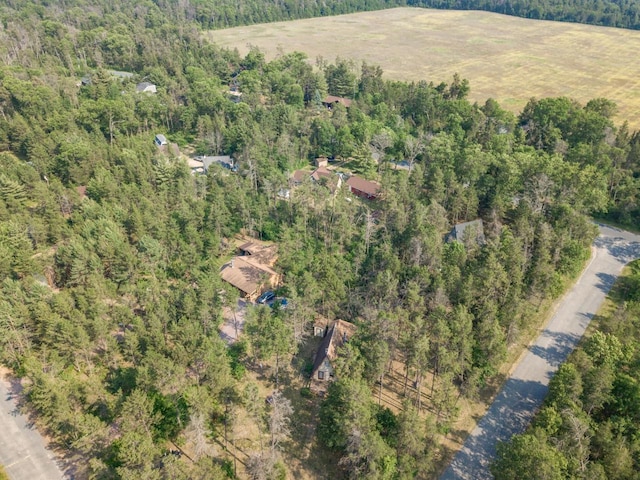N8244 Woodland Trl, New Lisbon, WI 53950 - aerial view of property and surrounding area featuring a forest