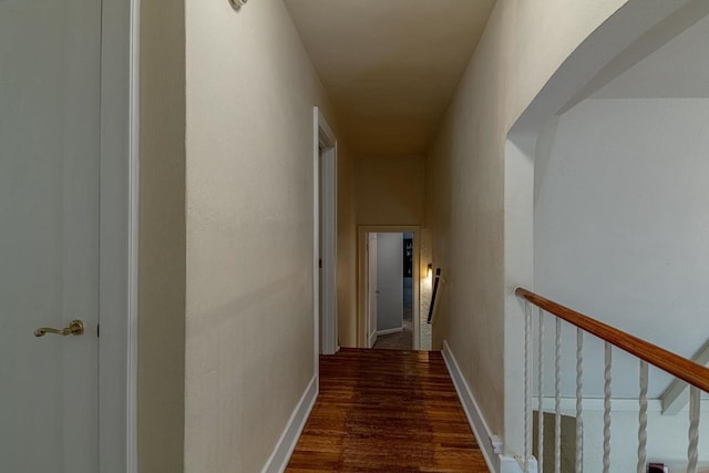 1329 23rd Ave, Monroe, WI 53566 - hall featuring wood finished floors and an upstairs landing
