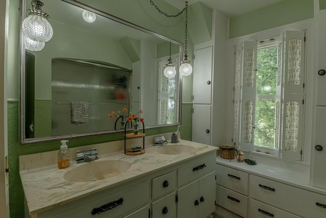 1329 23rd Ave, Monroe, WI 53566 - full bath with plenty of natural light and double vanity