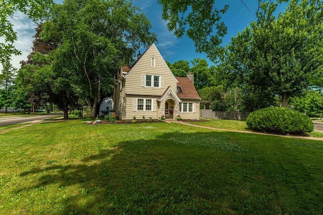 1329 23rd Ave, Monroe, WI 53566 - tudor house featuring a chimney