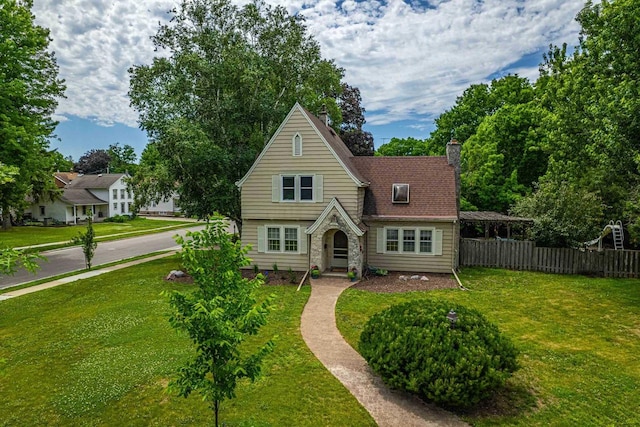 1329 23rd Ave, Monroe, WI 53566 - view of front of home featuring a chimney and stone siding