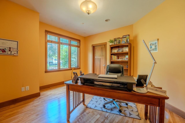 303 Rimrock Rd, Wausau, WI 54401 - office area with light wood-style floors and baseboards