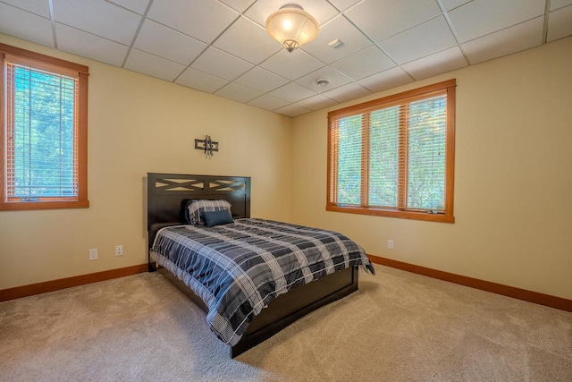 303 Rimrock Rd, Wausau, WI 54401 - bedroom with carpet flooring and a drop ceiling