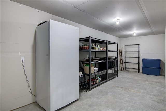2247 105th St, Eau Claire, WI 54703 - basement with freestanding refrigerator
