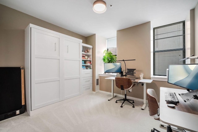 234 N Broadway Unit 402, Milwaukee, WI 53202 - office area featuring light carpet and baseboards