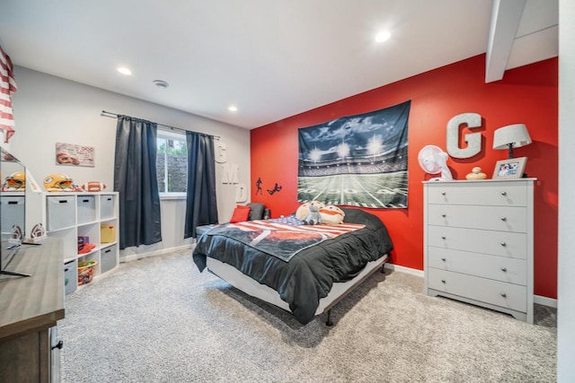 N3366 Flynn Dr, Montello, WI 53949 - bedroom featuring carpet flooring and recessed lighting