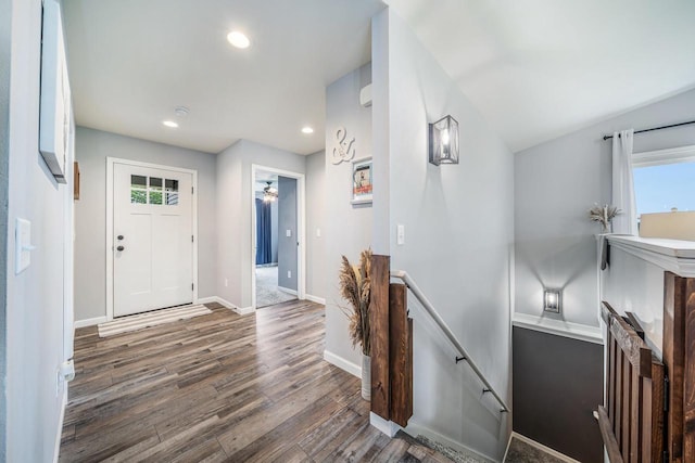 N3366 Flynn Dr, Montello, WI 53949 - entryway featuring wood finished floors and recessed lighting