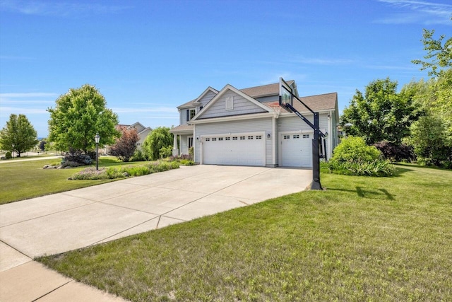 739 Pinehurst Dr, Mukwonago, WI 53149 - view of front of property featuring a garage, a front yard, and driveway