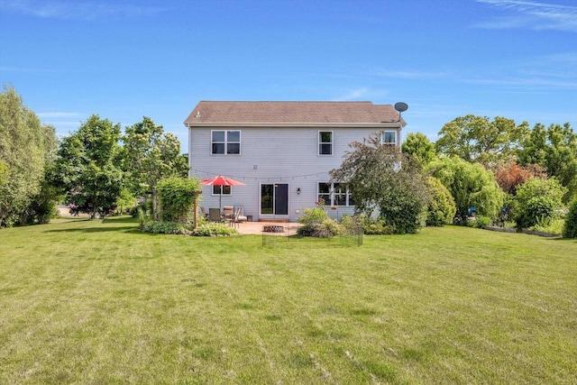 739 Pinehurst Dr, Mukwonago, WI 53149 - rear view of property featuring a patio and a yard