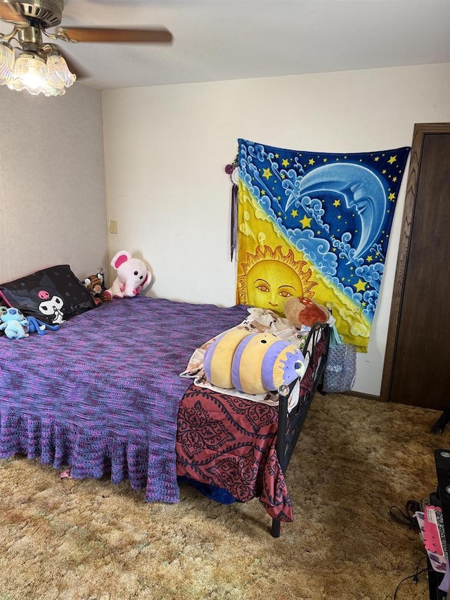404 Prairie St, Mauston, WI 53948 - carpeted bedroom featuring ceiling fan