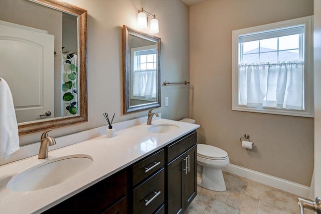 6586 Wolf Hollow Rd, Windsor, WI 53598 - bathroom with double vanity and toilet