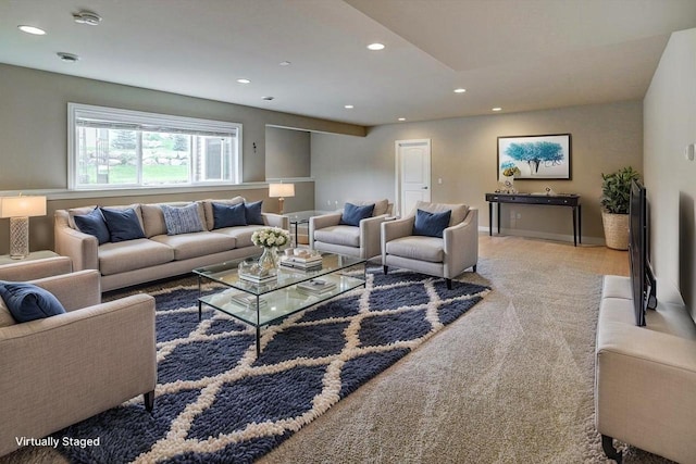 6586 Wolf Hollow Rd, Windsor, WI 53598 - living area with recessed lighting