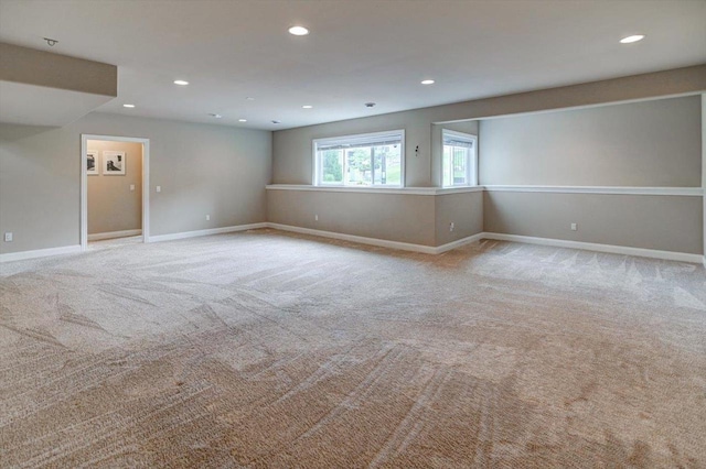 6586 Wolf Hollow Rd, Windsor, WI 53598 - empty room with carpet floors and recessed lighting
