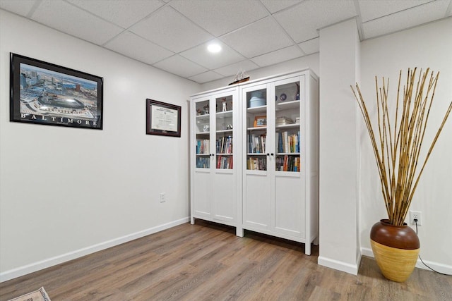705 E Mason Dr, Edgerton, WI 53534 - dining area with wood finished floors, a paneled ceiling, and recessed lighting