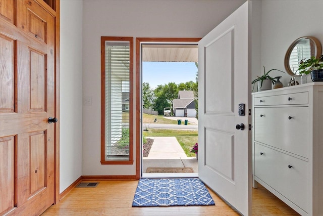 705 E Mason Dr, Edgerton, WI 53534 - foyer entrance with healthy amount of natural light and light wood-style floors