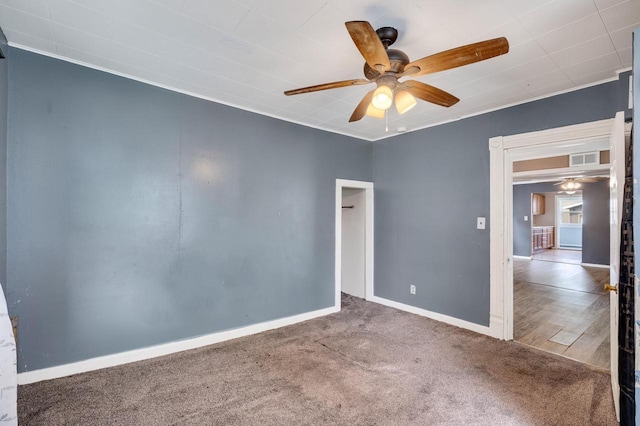 1413 Avon St, La Crosse, WI 54603 - carpeted spare room featuring ceiling fan